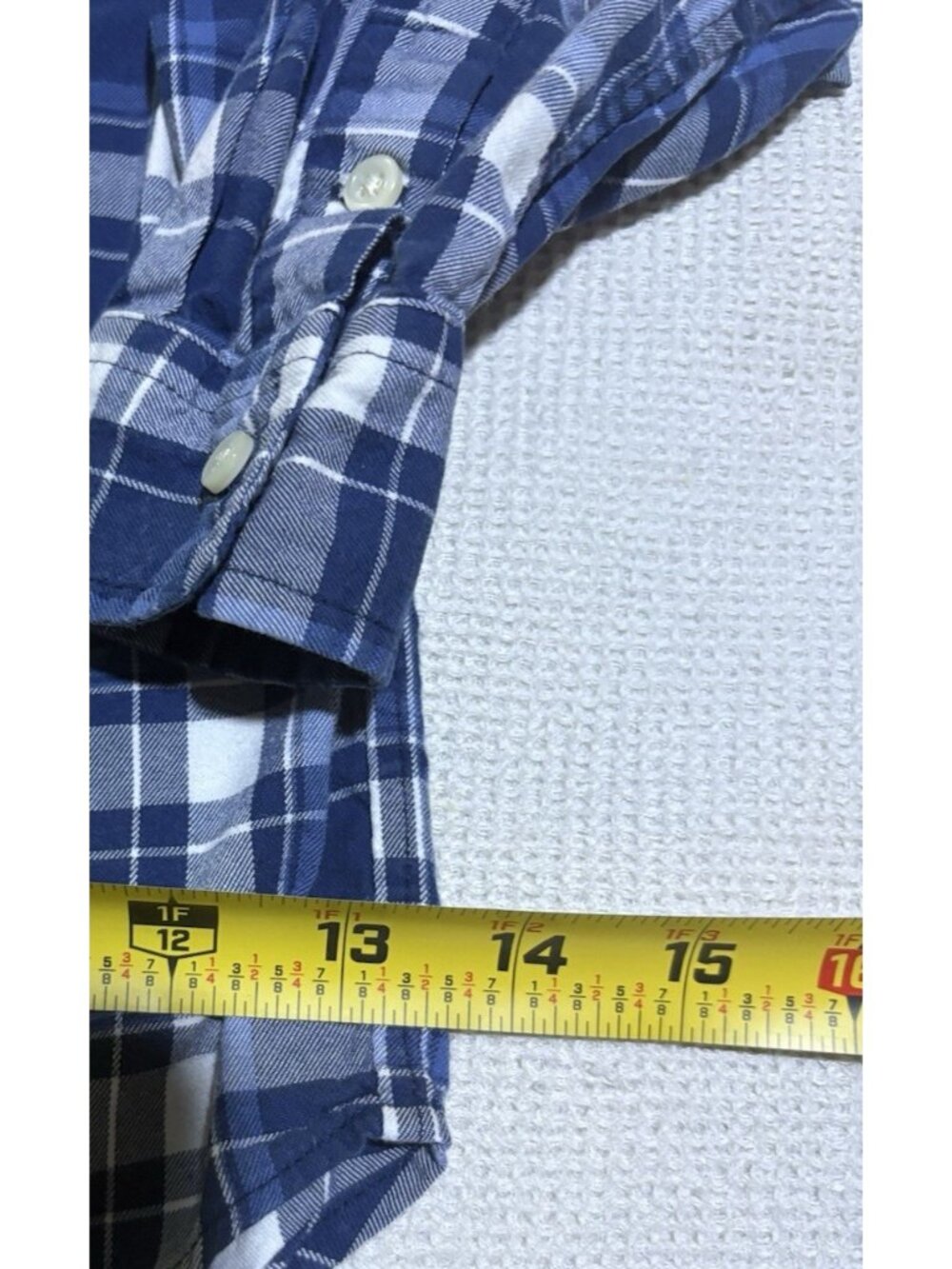 Ralph Lauren Shirt 3T Toddler Blue Check Button Down Modern Preppy Pony Boys - Picture 6 of 8